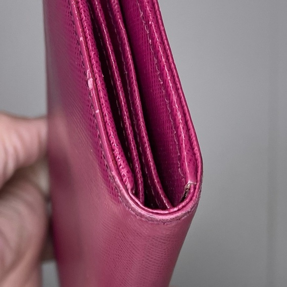 Salvatore Ferragamo Pink Leather Clutch - Picture 11 of 14